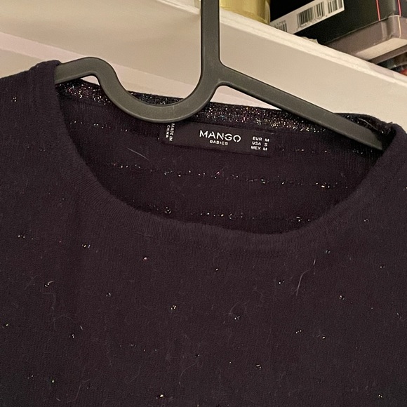 Mango glittery navy sweater - Picture 2 of 2